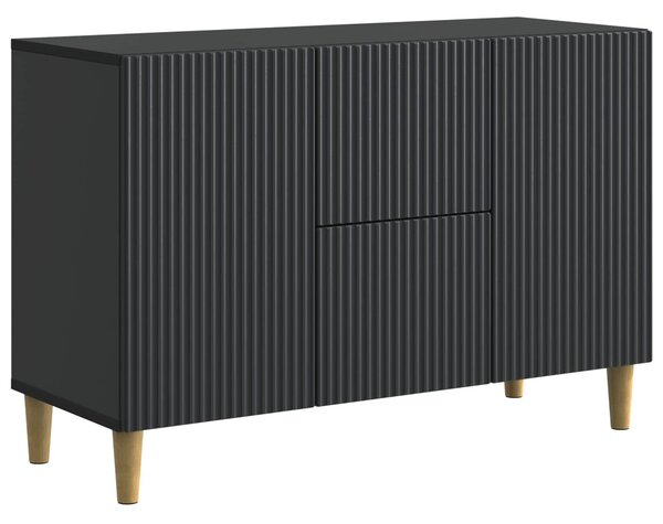 VidaXL Széf Fekete 89 x 34,5 x 60 cm Szerelt Fa