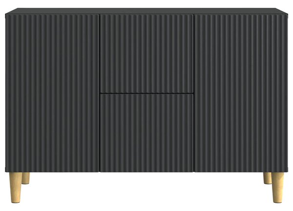 VidaXL Széf Fekete 89 x 34,5 x 60 cm Szerelt Fa