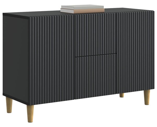VidaXL Széf Fekete 89 x 34,5 x 60 cm Szerelt Fa