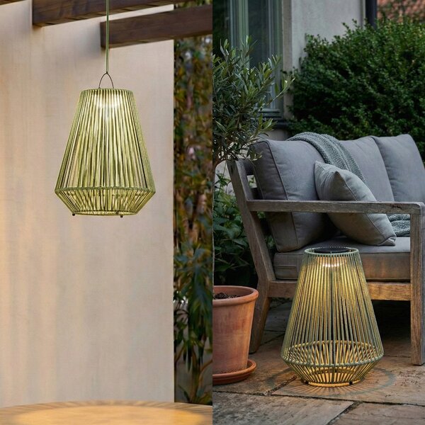Kültéri Lámpa Lindby, Austas, dimmable, Zöld, Erkély, Műanyag, Modern