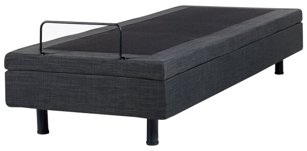 Állítható ágy fejtámla nélkül DUKE 80 x 200 cm Sötétszürke