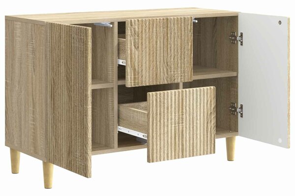 VidaXL Széf Sonoma Tölgy 89 x 34,5 x 60 cm Szerelt Fa