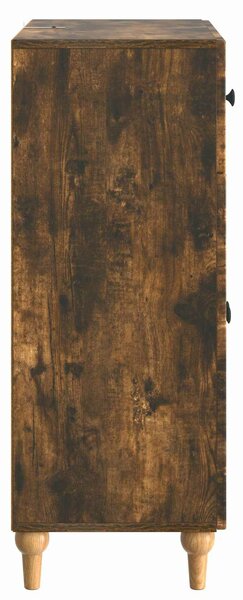 VidaXL Széf Füstös Tölgy 66 x 34,5 x 90 cm Szerelt Fa