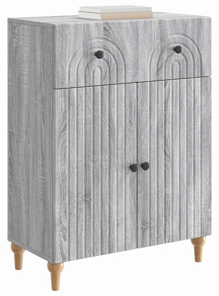 VidaXL Széf Szürke Sonoma 66 x 34,5 x 90 cm Szerelt Fa