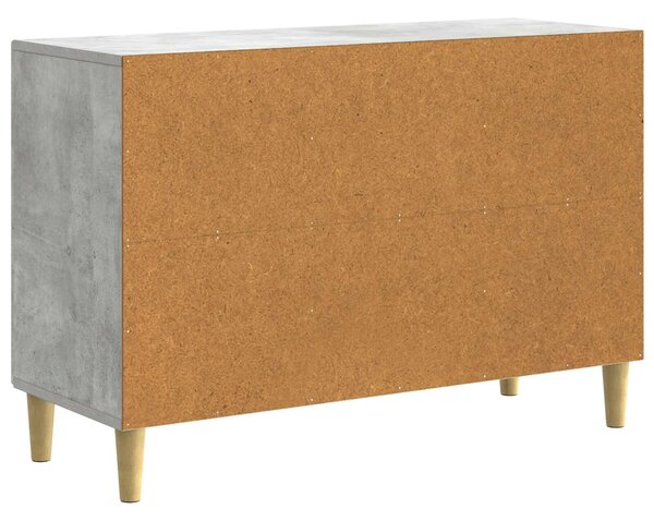 VidaXL Széf Betonszürke 89 x 34,5 x 60 cm Szerelt Fa