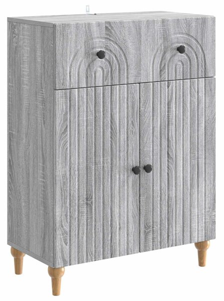 VidaXL Széf Szürke Sonoma 66 x 34,5 x 90 cm Szerelt Fa
