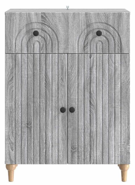 VidaXL Széf Szürke Sonoma 66 x 34,5 x 90 cm Szerelt Fa