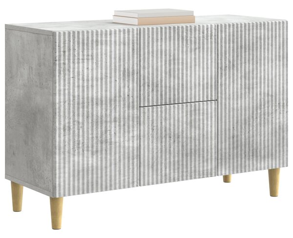 VidaXL Széf Betonszürke 89 x 34,5 x 60 cm Szerelt Fa