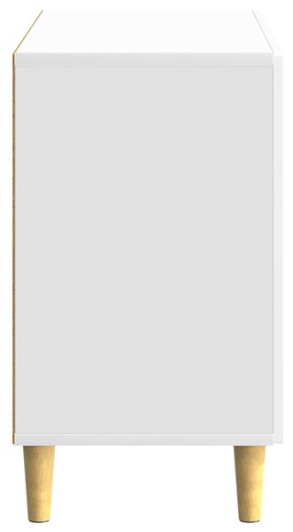 VidaXL Széf Magasfényű Fehér 89 x 34,5 x 60 cm Szerelt Fa