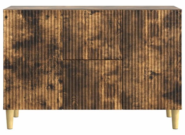 VidaXL Széf Füstös Tölgy 89 x 34,5 x 60 cm Szerelt Fa