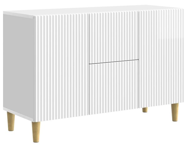 VidaXL Széf Magasfényű Fehér 89 x 34,5 x 60 cm Szerelt Fa