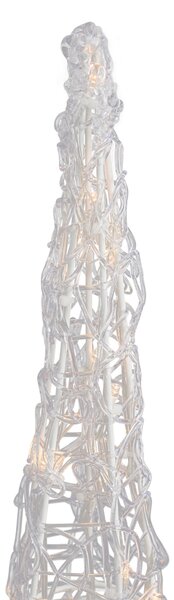 Karácsonyfa átlátszó 60cm LED-del IP44 - Coni
