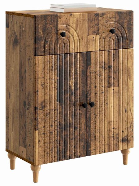 VidaXL Széf Antik Fa 66 x 34,5 x 90 cm Szerelt Fa
