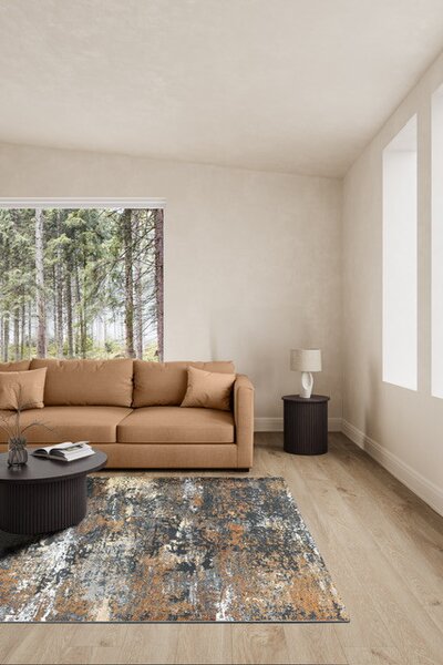 Huge rozsda szőnyeg 160x230 beige-barna