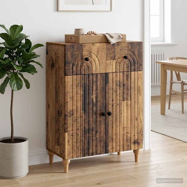 VidaXL Széf Antik Fa 66 x 34,5 x 90 cm Szerelt Fa