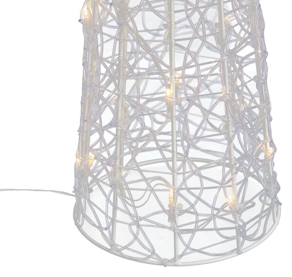Karácsonyfa átlátszó 100 cm LED-del IP44 - Coni