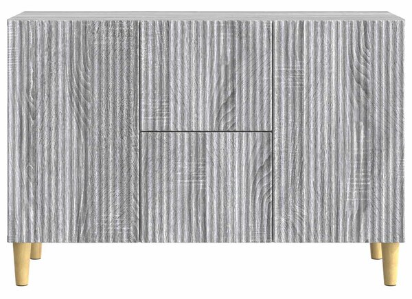 VidaXL Széf Szürke Sonoma 89 x 34,5 x 60 cm Szerelt Fa