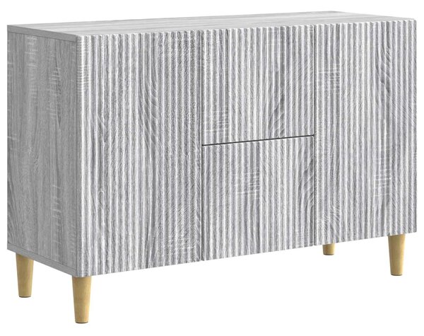VidaXL Széf Szürke Sonoma 89 x 34,5 x 60 cm Szerelt Fa