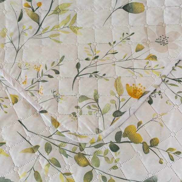 Ágytakaró CITRUS GARDEN, fehér Méret: 170 x 210 cm