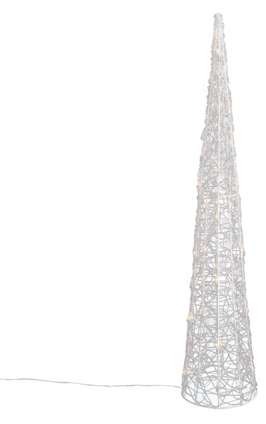 Karácsonyfa átlátszó 100 cm LED-del IP44 - Coni