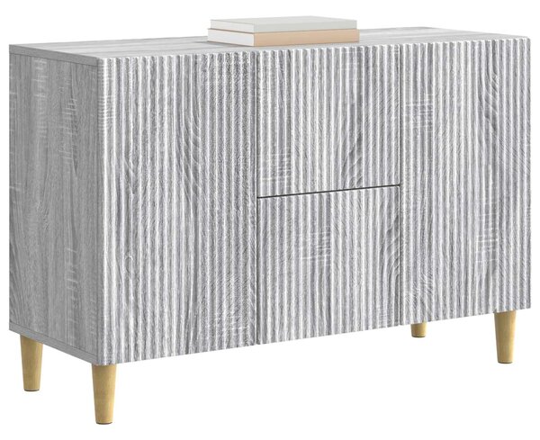 VidaXL Széf Szürke Sonoma 89 x 34,5 x 60 cm Szerelt Fa