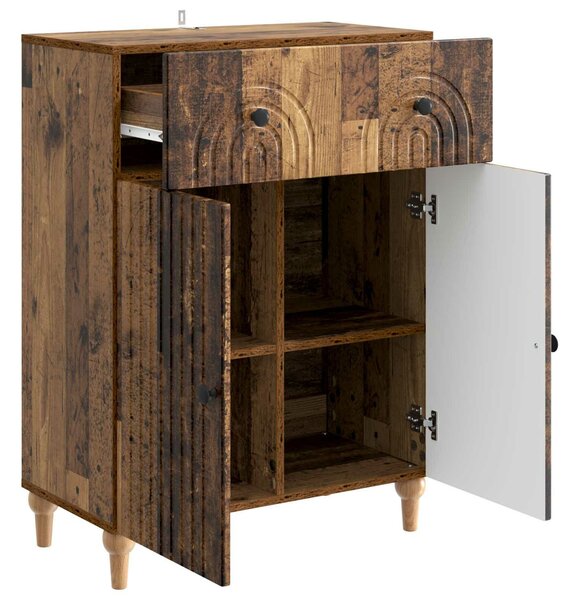 VidaXL Széf Antik Fa 66 x 34,5 x 90 cm Szerelt Fa