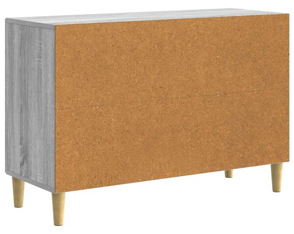 VidaXL Széf Szürke Sonoma 89 x 34,5 x 60 cm Szerelt Fa