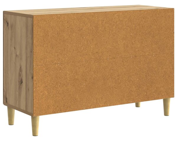 VidaXL Széf Kézműves Tölgy 89 x 34,5 x 60 cm Szerelt Fa