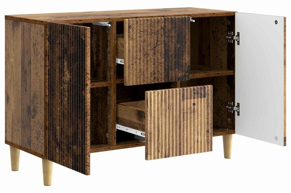 VidaXL Széf Antik Fa 89 x 34,5 x 60 cm Szerelt Fa