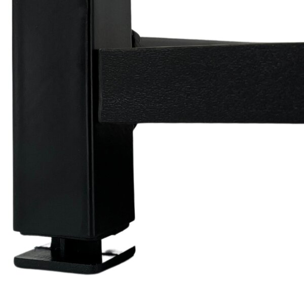AKORD LOFT ipari stílusú polcos állvány 60 cm 6 polcos fém fekete dió craft