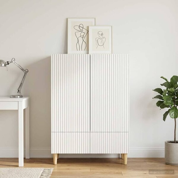 VidaXL Széf Fehér 66 x 34,5 x 95 cm Szerelt Fa