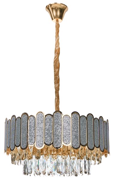 Csillár AGUARICO Üveg Bronz