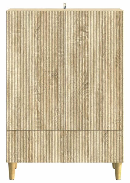 VidaXL Széf fiókkal Sonoma Tölgy 66 x 34,5 x 95 cm Szerelt Fa
