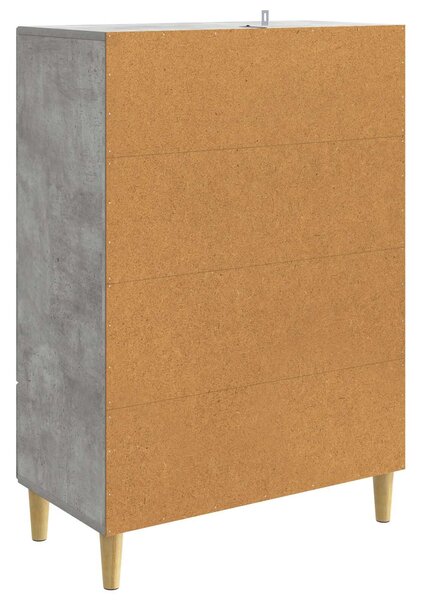VidaXL Széf fiókkal Betonszürke 66 x 34,5 x 95 cm Szerelt Fa