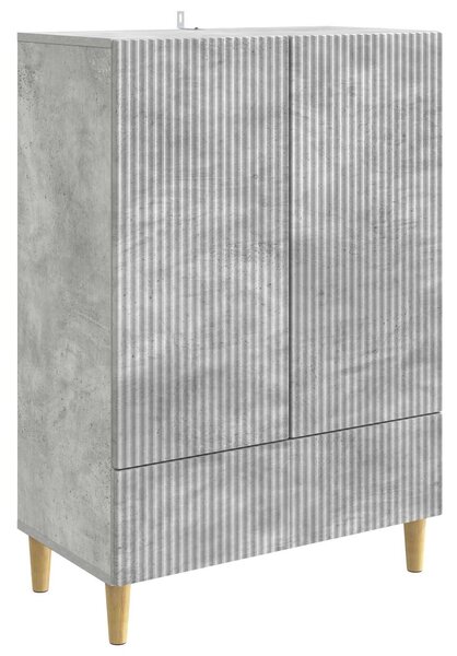 VidaXL Széf fiókkal Betonszürke 66 x 34,5 x 95 cm Szerelt Fa