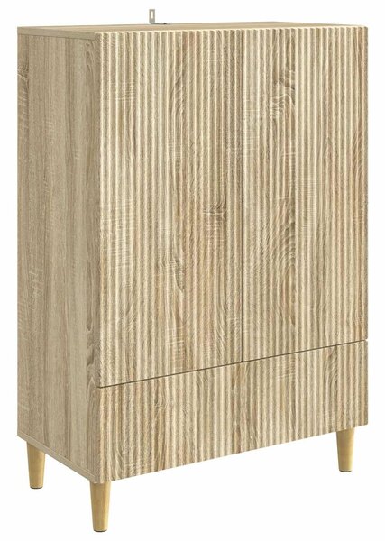 VidaXL Széf fiókkal Sonoma Tölgy 66 x 34,5 x 95 cm Szerelt Fa