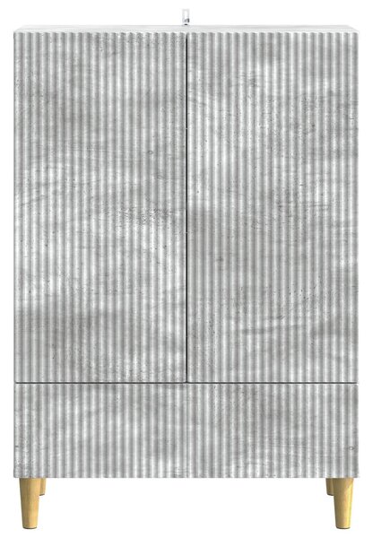 VidaXL Széf fiókkal Betonszürke 66 x 34,5 x 95 cm Szerelt Fa