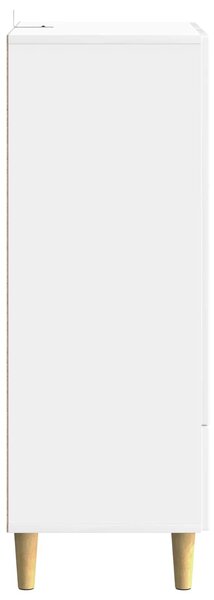 VidaXL Széf fiókkal Magasfényű Fehér 66 x 34,5 x 95 cm Szerelt Fa