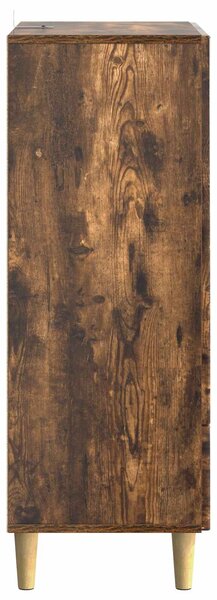 VidaXL Széf fiókkal Füstös Tölgy 66 x 34,5 x 95 cm Szerelt Fa