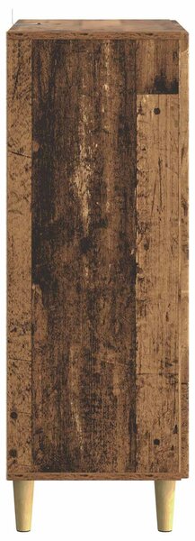 VidaXL Széf fiókkal Antik Fa 66 x 34,5 x 95 cm Szerelt Fa
