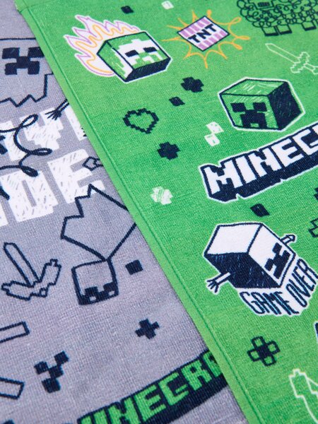 Sinsay - Pamut törölköző 2 db Minecraft - többszínű