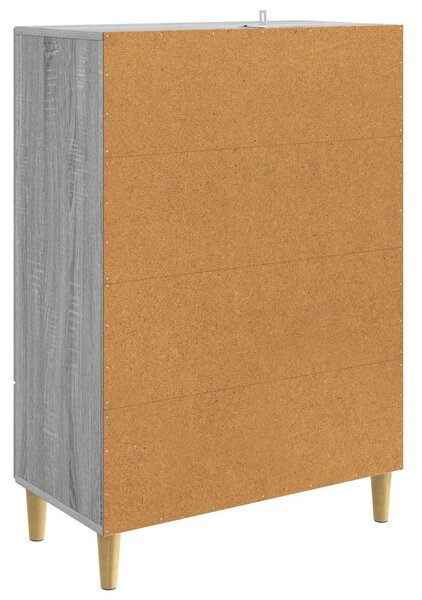 VidaXL Széf fiókkal Szürke Sonoma 66 x 34,5 x 95 cm Szerelt Fa