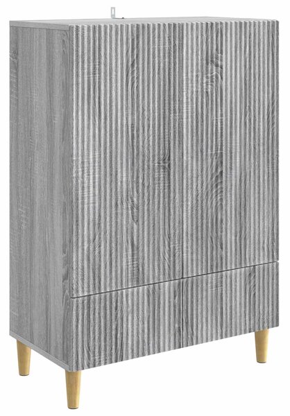 VidaXL Széf fiókkal Szürke Sonoma 66 x 34,5 x 95 cm Szerelt Fa