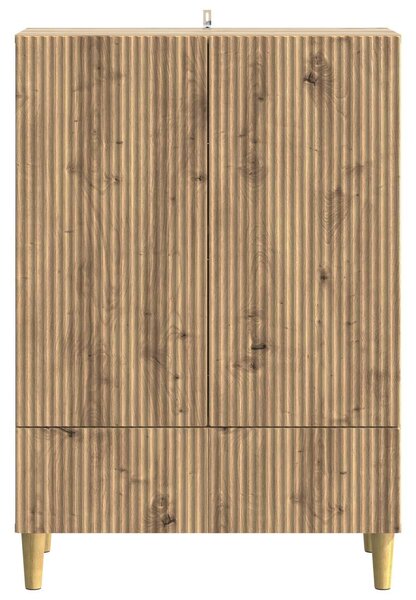 VidaXL Széf Kézműves Tölgy 66 x 34,5 x 95 cm Szerelt Fa