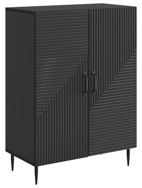 VidaXL Széf Fekete 66 x 34,5 x 89,5 cm Szerelt Fa