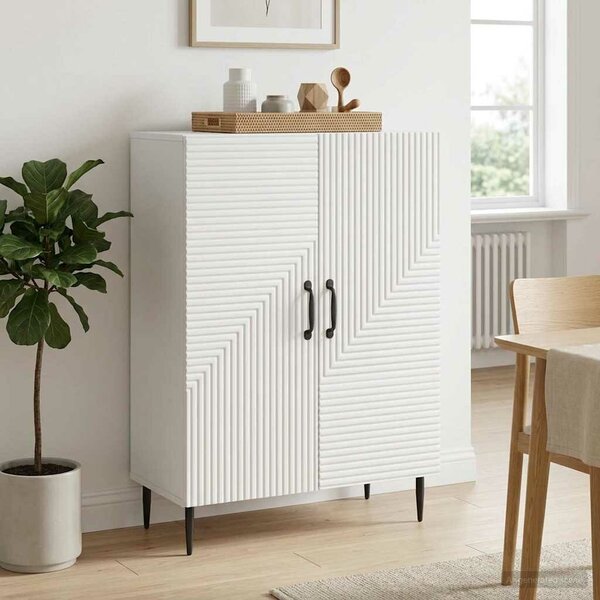 VidaXL Széf Fehér 66 x 34,5 x 89,5 cm Szerelt Fa