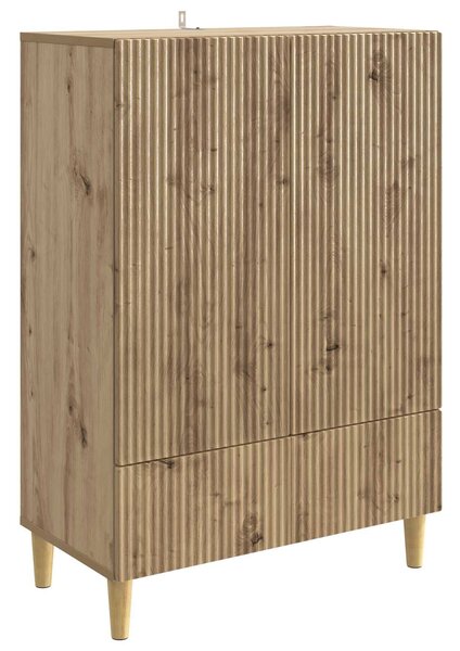 VidaXL Széf Kézműves Tölgy 66 x 34,5 x 95 cm Szerelt Fa