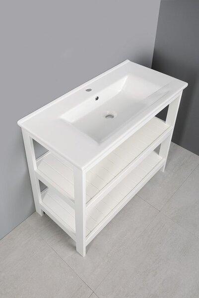 Aqualine Aqualine, ETIDE polcos mosdó 81,5x86x44 cm, matt fehér, ET830