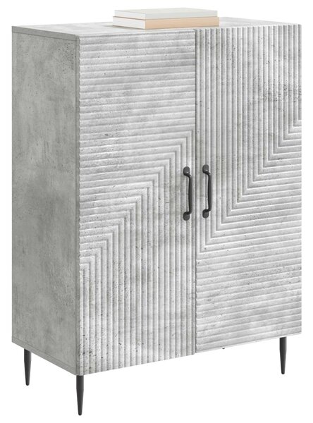 VidaXL Széf Betonszürke 66 x 34,5 x 89,5 cm Szerelt Fa
