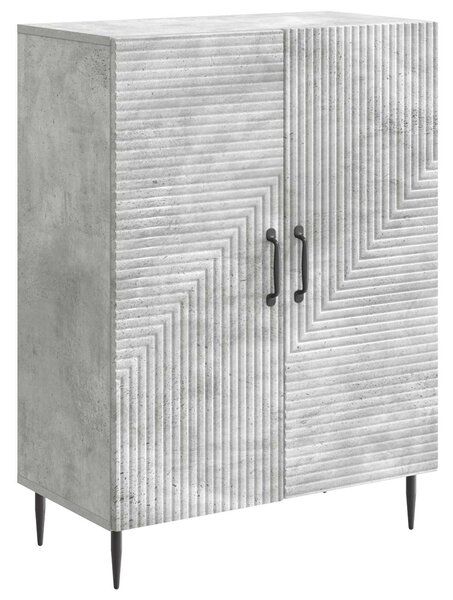 VidaXL Széf Betonszürke 66 x 34,5 x 89,5 cm Szerelt Fa